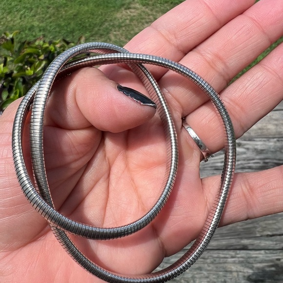 Vintage .999 Silver -Double Strand Flex  Band Bracelet ! - Picture 16 of 16